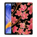 Дизайнерский силиконовый с усиленными углами чехол для Huawei Honor Pad X8 Люксовые цветы