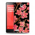 Дизайнерский силиконовый чехол для Xiaomi RedMi Note Люксовые цветы