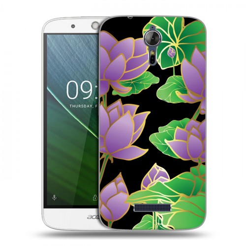Дизайнерский силиконовый чехол для Acer Liquid Zest Plus Люксовые цветы