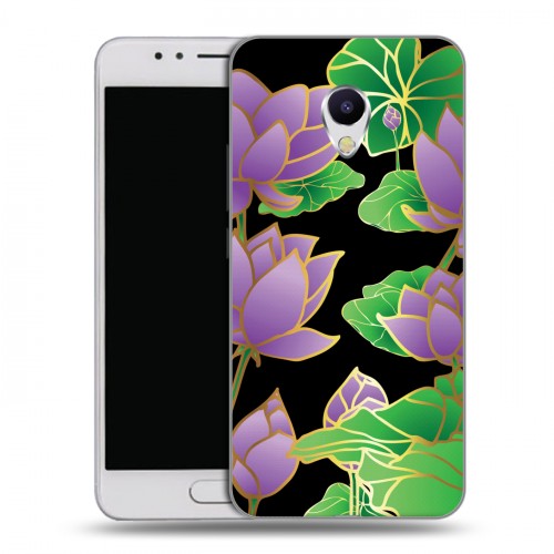 Дизайнерский силиконовый чехол для Meizu M5s Люксовые цветы