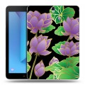 Дизайнерский силиконовый чехол для Samsung Galaxy Tab S3 Люксовые цветы