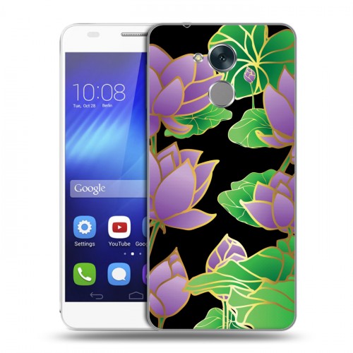 Дизайнерский пластиковый чехол для Huawei Honor 6C Люксовые цветы