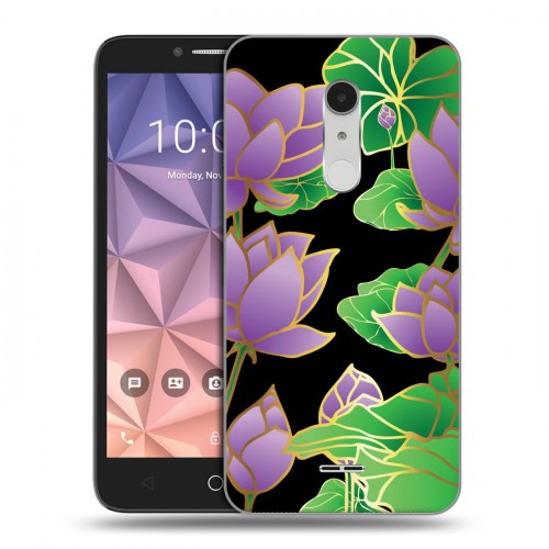 Дизайнерский силиконовый чехол для Alcatel A3 XL Люксовые цветы