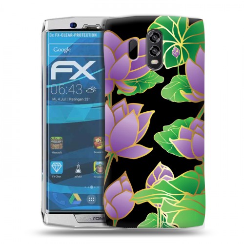 Дизайнерский силиконовый чехол для Homtom HT70 Люксовые цветы