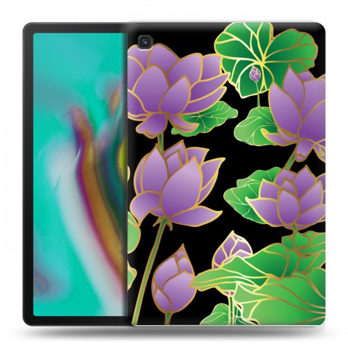 Дизайнерский силиконовый чехол для Samsung Galaxy Tab S5e Люксовые цветы