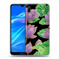 Дизайнерский пластиковый чехол для Huawei Y6 (2019) Люксовые цветы