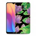 Дизайнерский силиконовый с усиленными углами чехол для Xiaomi RedMi 8A Люксовые цветы