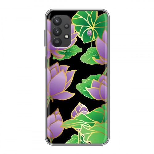 Дизайнерский силиконовый чехол для Samsung Galaxy A32 Люксовые цветы