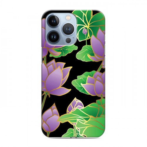 Дизайнерский силиконовый чехол для Iphone 13 Pro Люксовые цветы