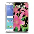 Дизайнерский пластиковый чехол для Samsung Galaxy J5 Люксовые цветы