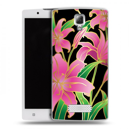 Дизайнерский пластиковый чехол для Lenovo A2010 Люксовые цветы