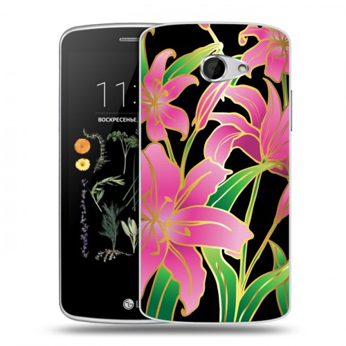 Дизайнерский силиконовый чехол для LG K5 Люксовые цветы