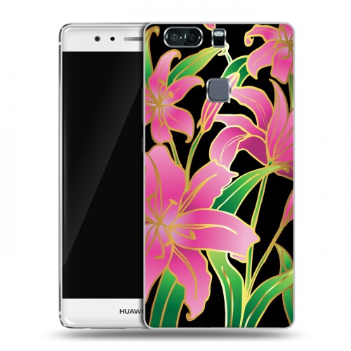 Дизайнерский пластиковый чехол для Huawei P9 Plus Люксовые цветы