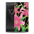 Дизайнерский пластиковый чехол для Sony Xperia XZs Люксовые цветы