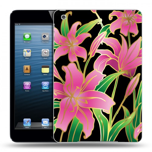 Дизайнерский силиконовый чехол для Ipad Mini Люксовые цветы