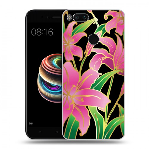 Дизайнерский силиконовый чехол для Xiaomi Mi5X Люксовые цветы