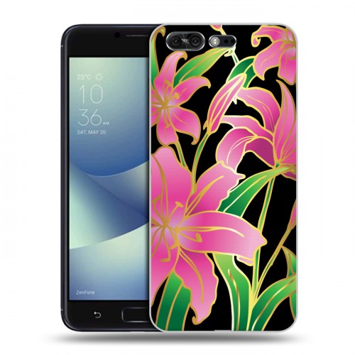 Дизайнерский силиконовый чехол для ASUS ZenFone 4 Pro Люксовые цветы