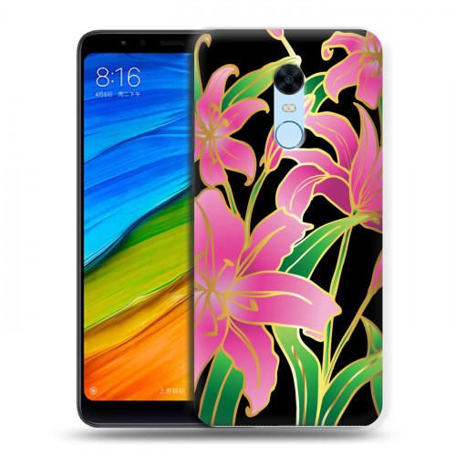 Дизайнерский пластиковый чехол для Xiaomi RedMi 5 Plus Люксовые цветы