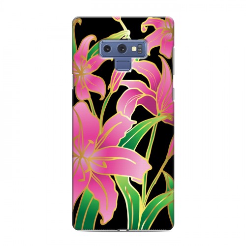 Дизайнерский силиконовый чехол для Samsung Galaxy Note 9 Люксовые цветы
