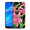 Дизайнерский пластиковый чехол для Huawei Y6 (2019) Люксовые цветы