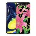 Дизайнерский пластиковый чехол для Samsung Galaxy A80 Люксовые цветы