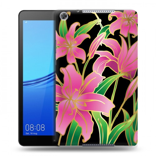 Дизайнерский силиконовый чехол для Huawei MediaPad M5 lite 8 Люксовые цветы