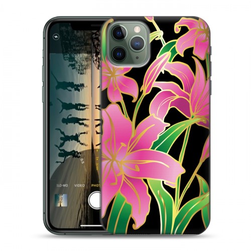 Дизайнерский пластиковый чехол для Iphone 11 Pro Max Люксовые цветы