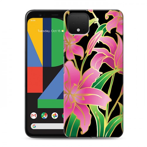 Дизайнерский силиконовый чехол для Google Pixel 4 XL Люксовые цветы