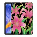 Дизайнерский силиконовый с усиленными углами чехол для Huawei Honor Pad X8 Люксовые цветы