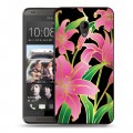 Дизайнерский силиконовый чехол для HTC Desire 700 Люксовые цветы