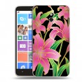 Дизайнерский пластиковый чехол для Nokia Lumia 1320 Люксовые цветы