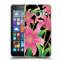 Дизайнерский пластиковый чехол для Microsoft Lumia 640 XL Люксовые цветы