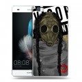 Дизайнерский пластиковый чехол для Huawei P8 Lite Бандитские маски