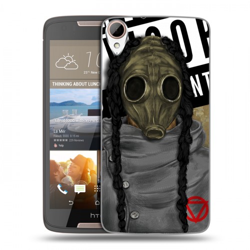 Дизайнерский пластиковый чехол для HTC Desire 828 Бандитские маски