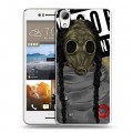 Дизайнерский пластиковый чехол для HTC Desire 728 Бандитские маски