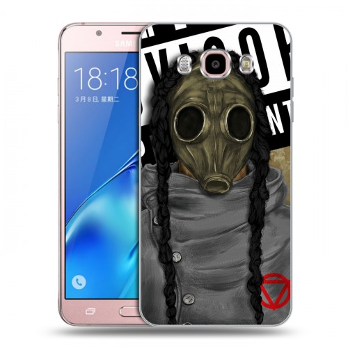 Дизайнерский силиконовый с усиленными углами чехол для Samsung Galaxy J5 (2016) Бандитские маски