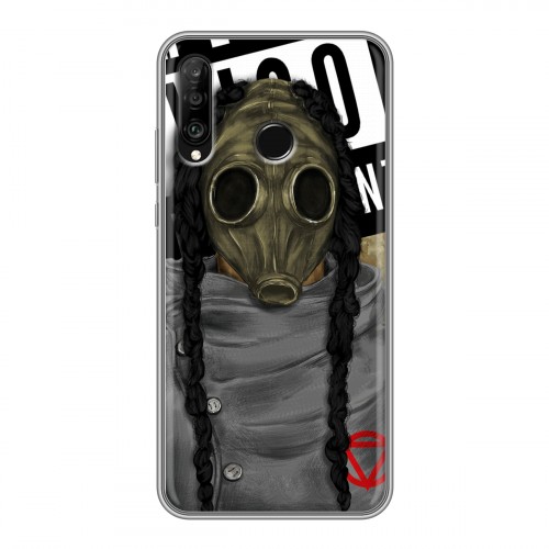 Дизайнерский силиконовый чехол для Huawei P30 Lite Бандитские маски