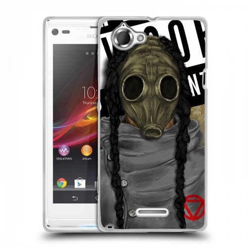 Дизайнерский пластиковый чехол для Sony Xperia L Бандитские маски