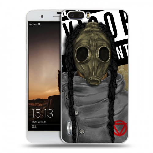 Дизайнерский силиконовый чехол для Huawei Honor 6 Plus Бандитские маски
