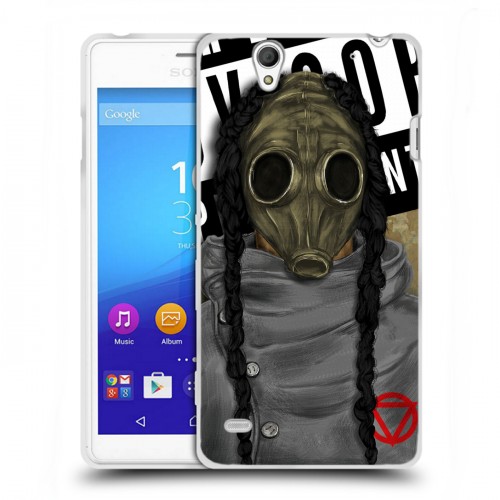 Дизайнерский силиконовый чехол для Sony Xperia C4 Бандитские маски