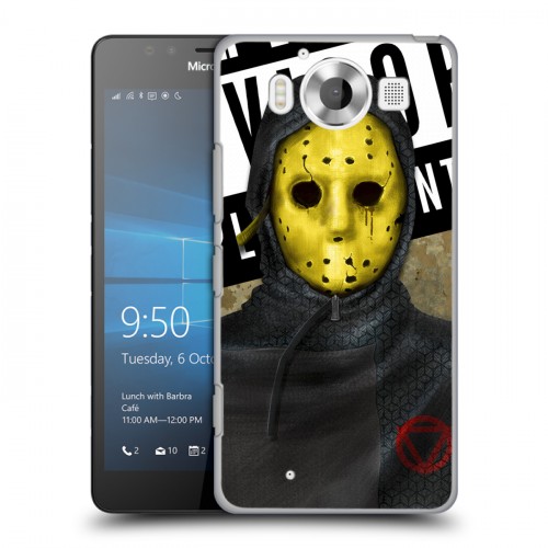 Дизайнерский пластиковый чехол для Microsoft Lumia 950 Бандитские маски