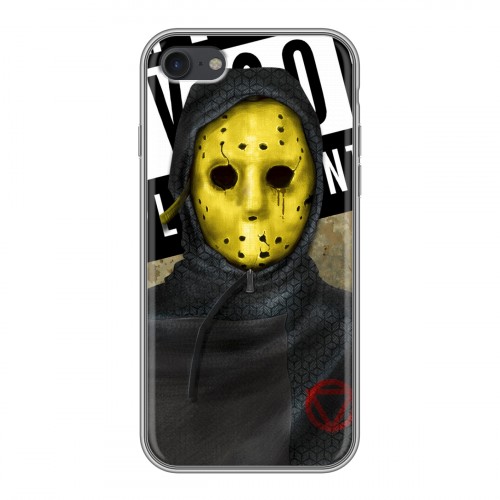 Дизайнерский силиконовый с усиленными углами чехол для Iphone 7 Бандитские маски