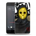 Дизайнерский пластиковый чехол для HTC Desire 825 Бандитские маски