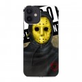 Дизайнерский силиконовый с усиленными углами чехол для Iphone 12 Mini Бандитские маски