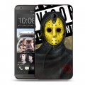 Дизайнерский пластиковый чехол для HTC Desire 700 Бандитские маски