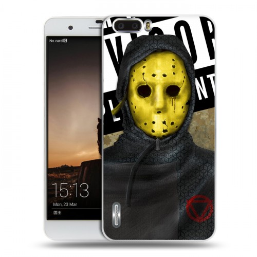 Дизайнерский силиконовый чехол для Huawei Honor 6 Plus Бандитские маски