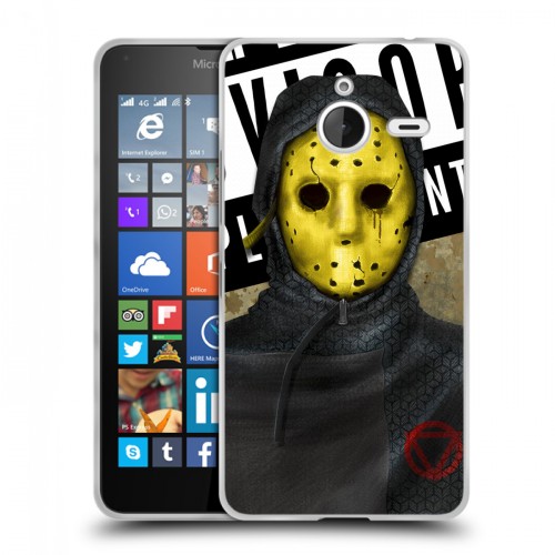 Дизайнерский пластиковый чехол для Microsoft Lumia 640 XL Бандитские маски