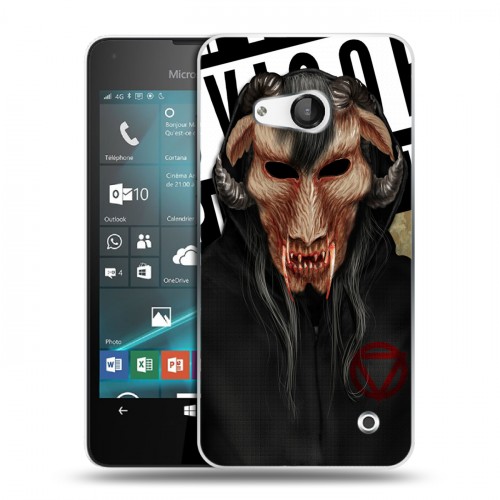 Дизайнерский пластиковый чехол для Microsoft Lumia 550 Бандитские маски