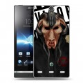 Дизайнерский пластиковый чехол для Sony Xperia S Бандитские маски