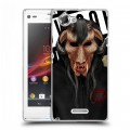 Дизайнерский пластиковый чехол для Sony Xperia L Бандитские маски